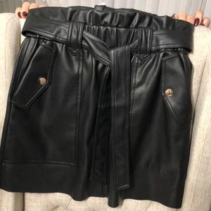 Zara black mini skirt